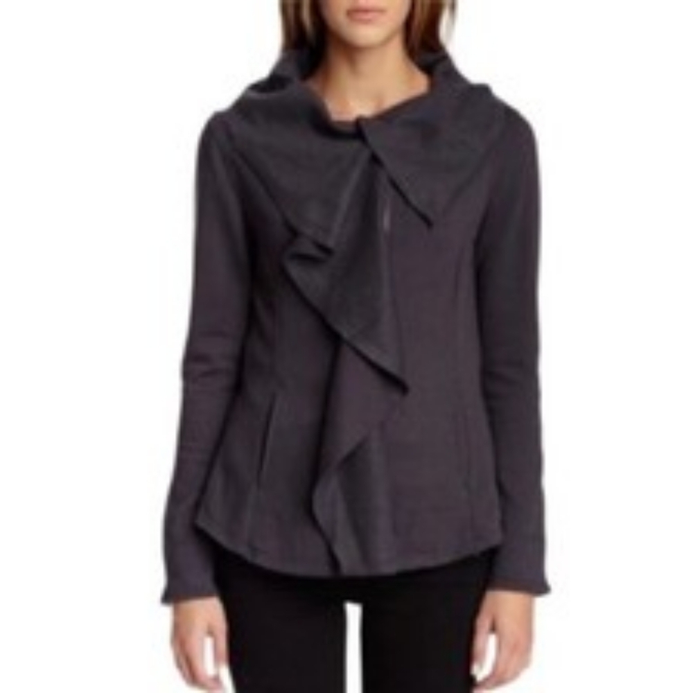 BLANC NOIR Waterfall Fleece Zip Jacket L